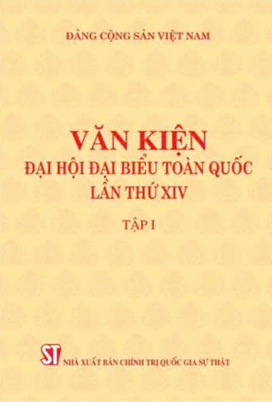 Bộ Sách Văn Kiện Đại Hội Đại Biểu Toàn Quốc Lần Thứ XIV - Tập 1 + Tập 2 (Bộ 2 Tập)