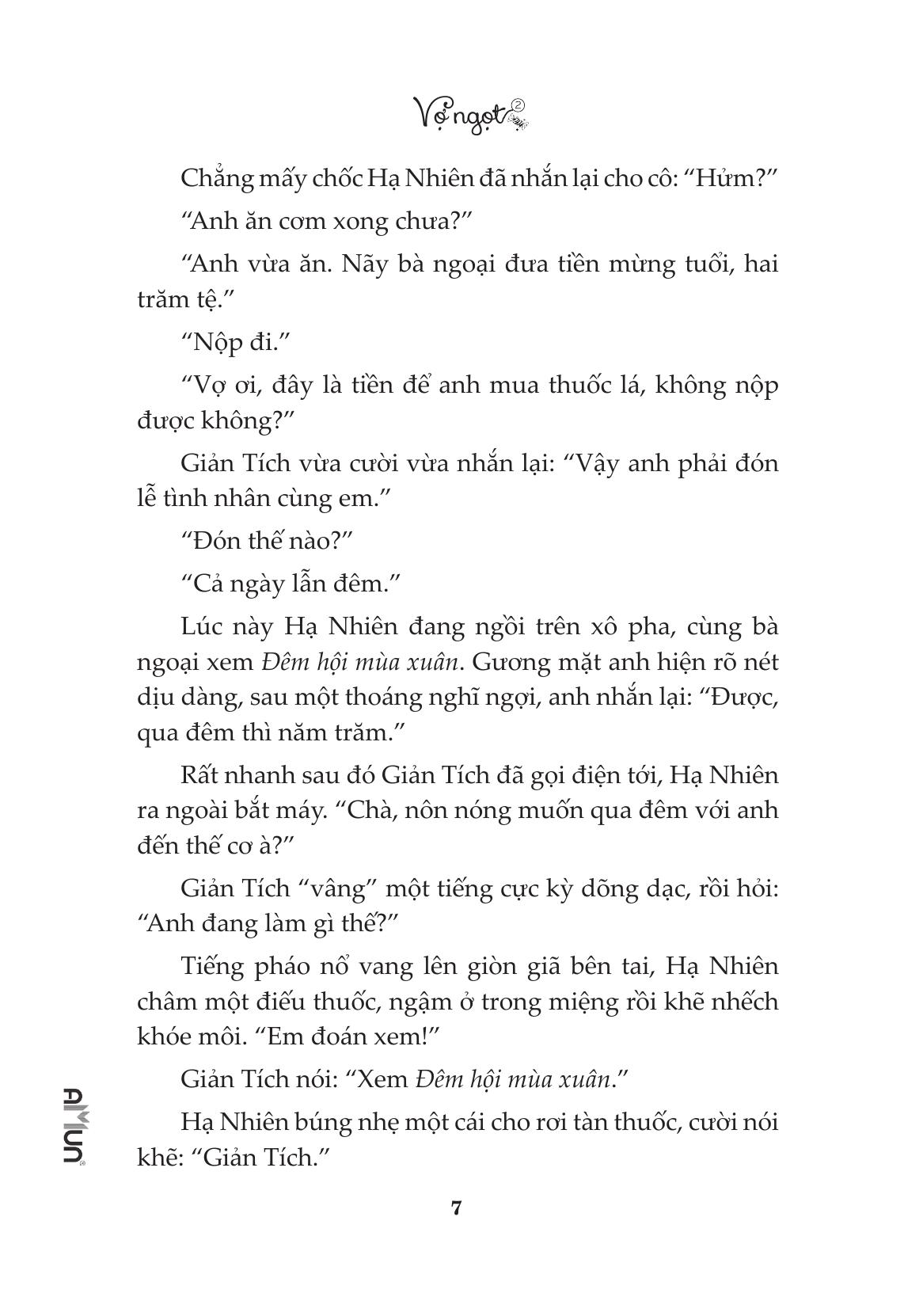 bộ sách - vợ ngọt - tập 1 + tập 2 (bộ 2 tập)