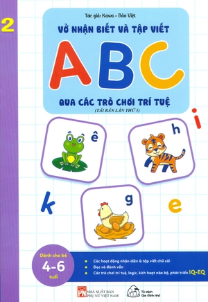 bộ sách vở nhận biết và tập viết abc qua các trò chơi trí tuệ (từ 4-6 tuổi) (bộ 5 cuốn)