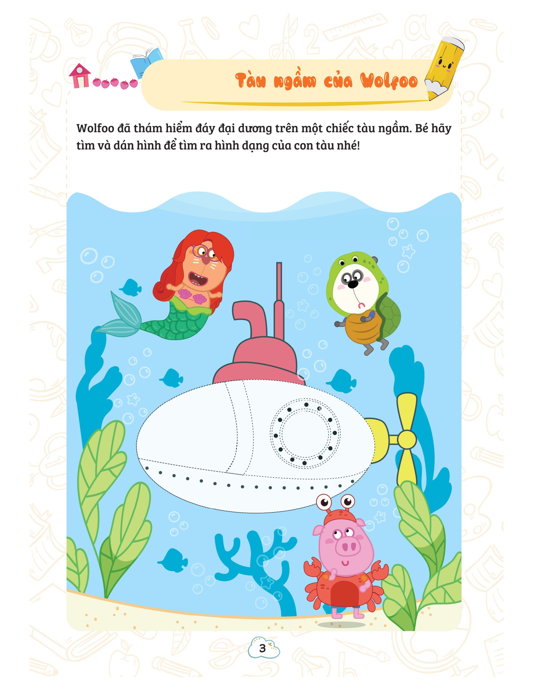 bộ sách wolfoo khám phá toán học vui - tập 1-4 (bộ 4 cuốn)