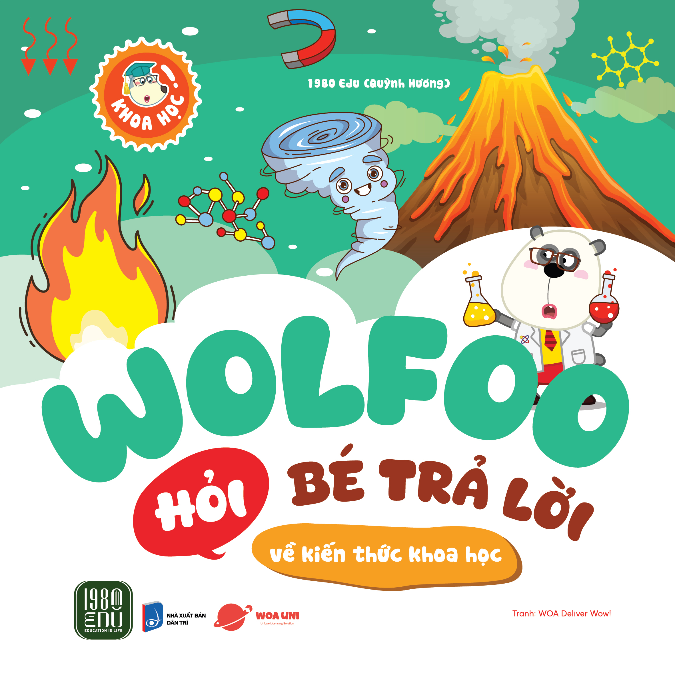 bộ sách wolfoo khoa học - wolfoo hỏi bé trả lời (bộ 6 cuốn)