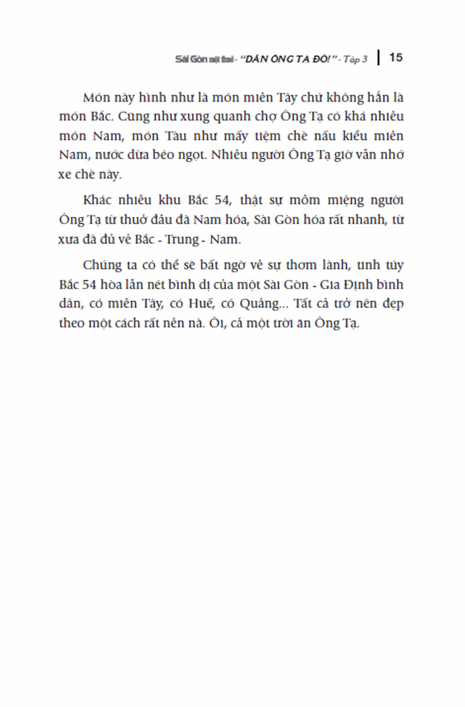 bộ sài gòn một thuở - “dân ông tạ đó!” - tập 3