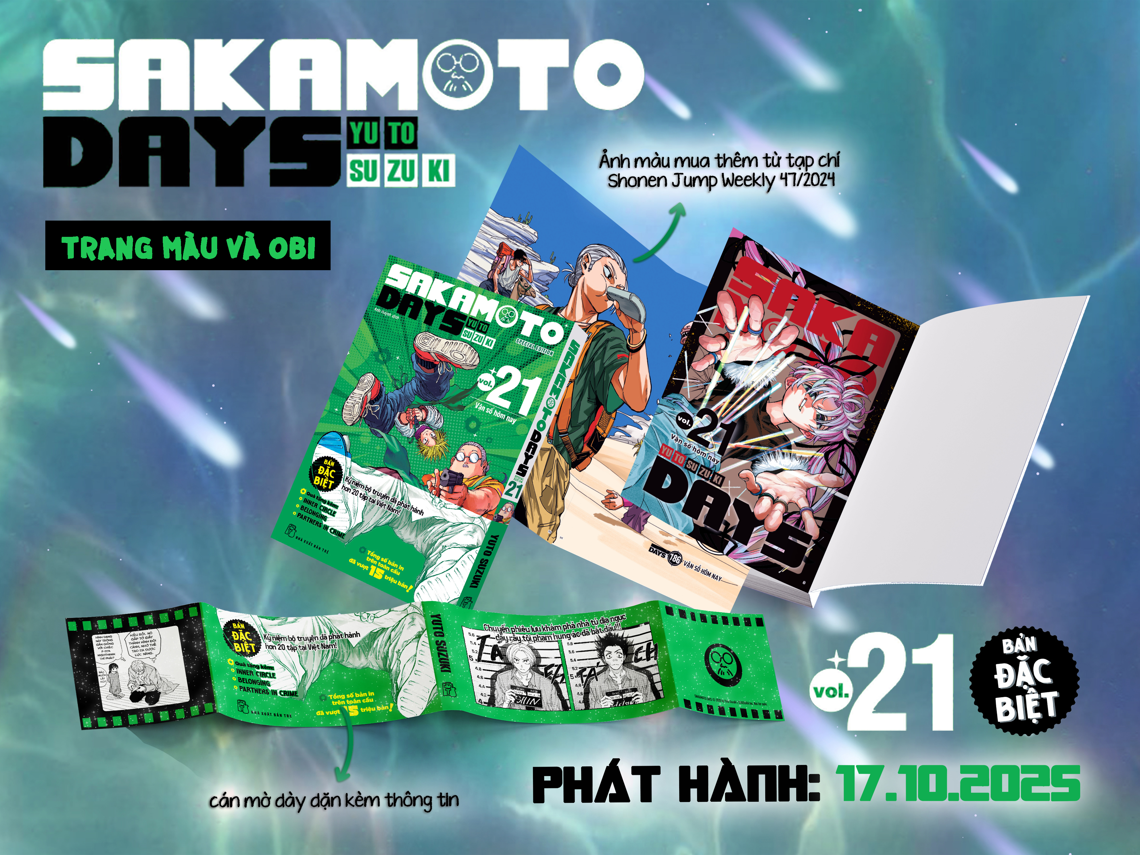 Bo
						
										
										Sakamoto Days - Tap 21 - Van So Hom Nay - Ban Dac Biet - Tang Kem Standee Mica + Filmstrip PVC + Postcard