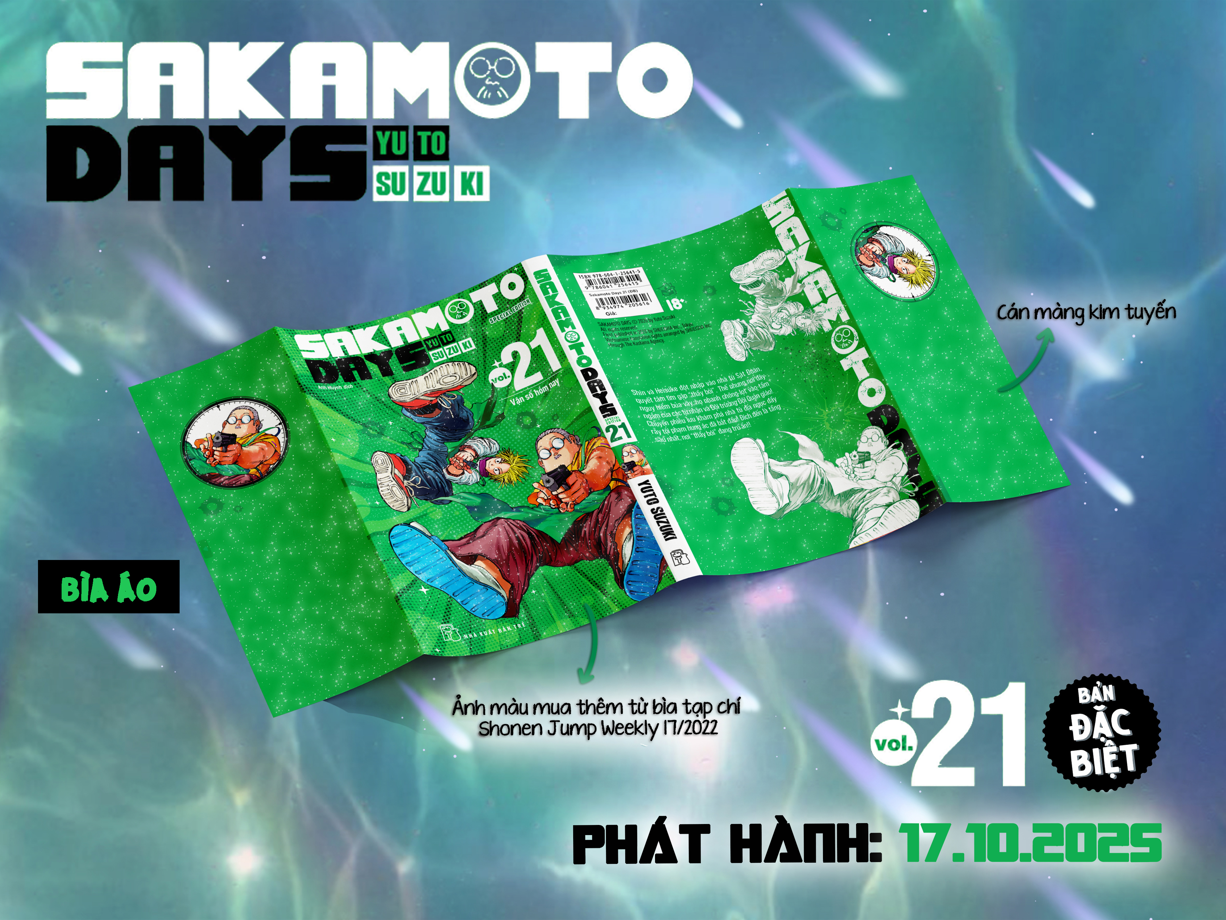 Bo
						
										
										Sakamoto Days - Tap 21 - Van So Hom Nay - Ban Dac Biet - Tang Kem Standee Mica + Filmstrip PVC + Postcard