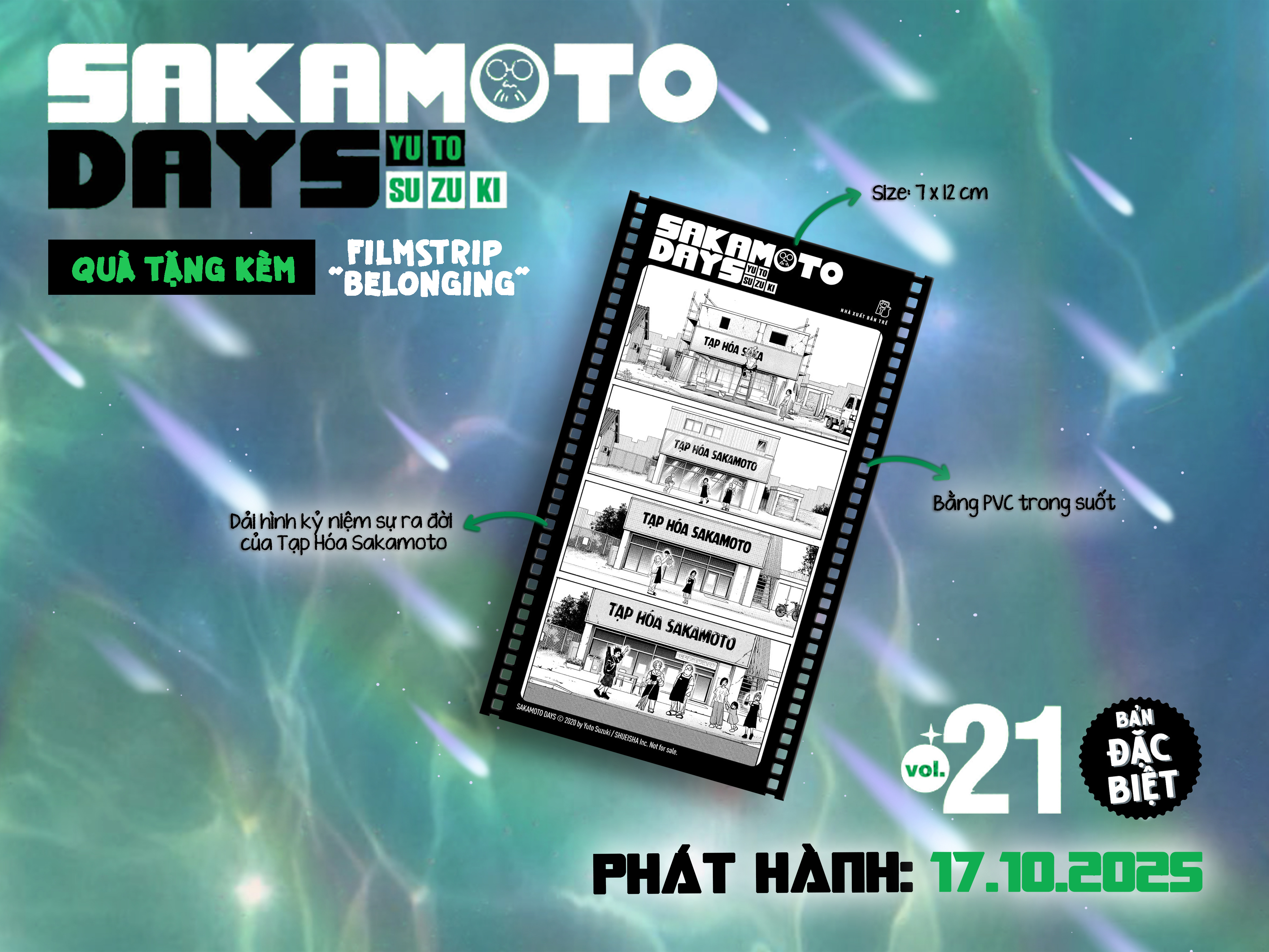 Bo
						
										
										Sakamoto Days - Tap 21 - Van So Hom Nay - Ban Dac Biet - Tang Kem Standee Mica + Filmstrip PVC + Postcard
