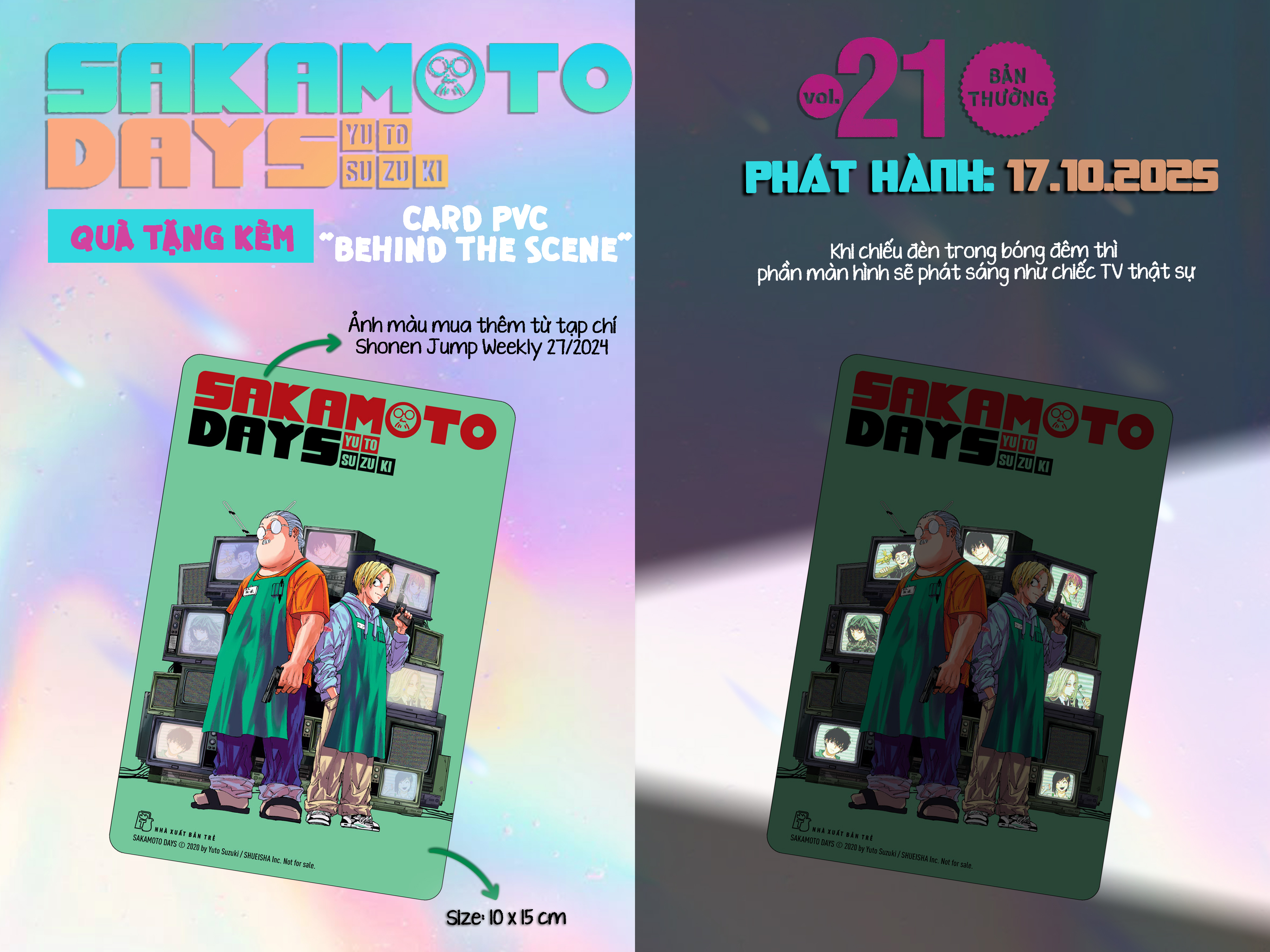 Bo
						
										
										Sakamoto Days - Tap 21 - Van So Hom Nay - Tang Kem Card PVC "Behind The Scene"