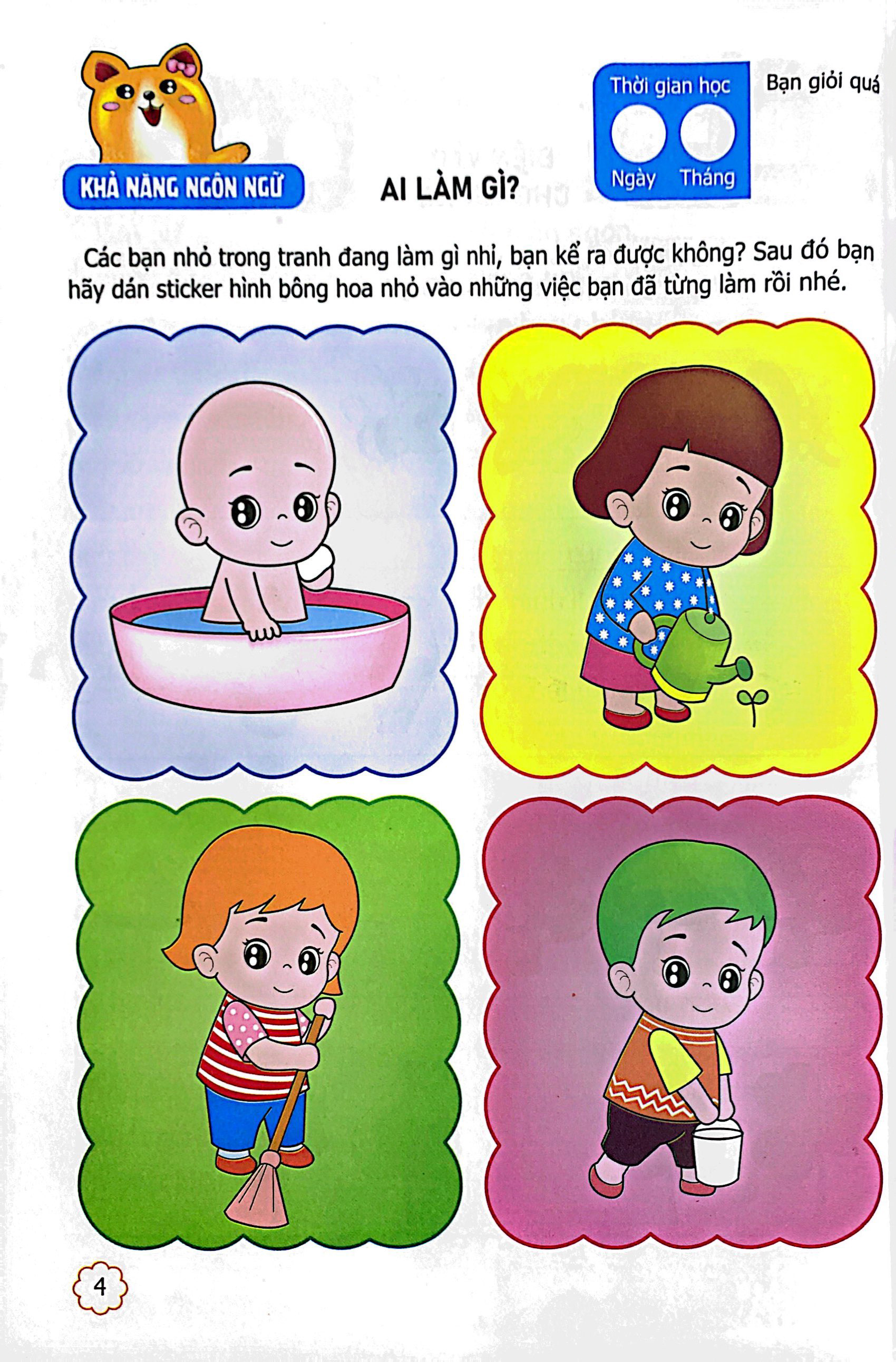 bộ sân chơi trí tuệ cho trẻ - rèn luyện tư duy não trái + phát triển sáng tạo não phải - dành cho bé 3-4 tuổi - tập 2