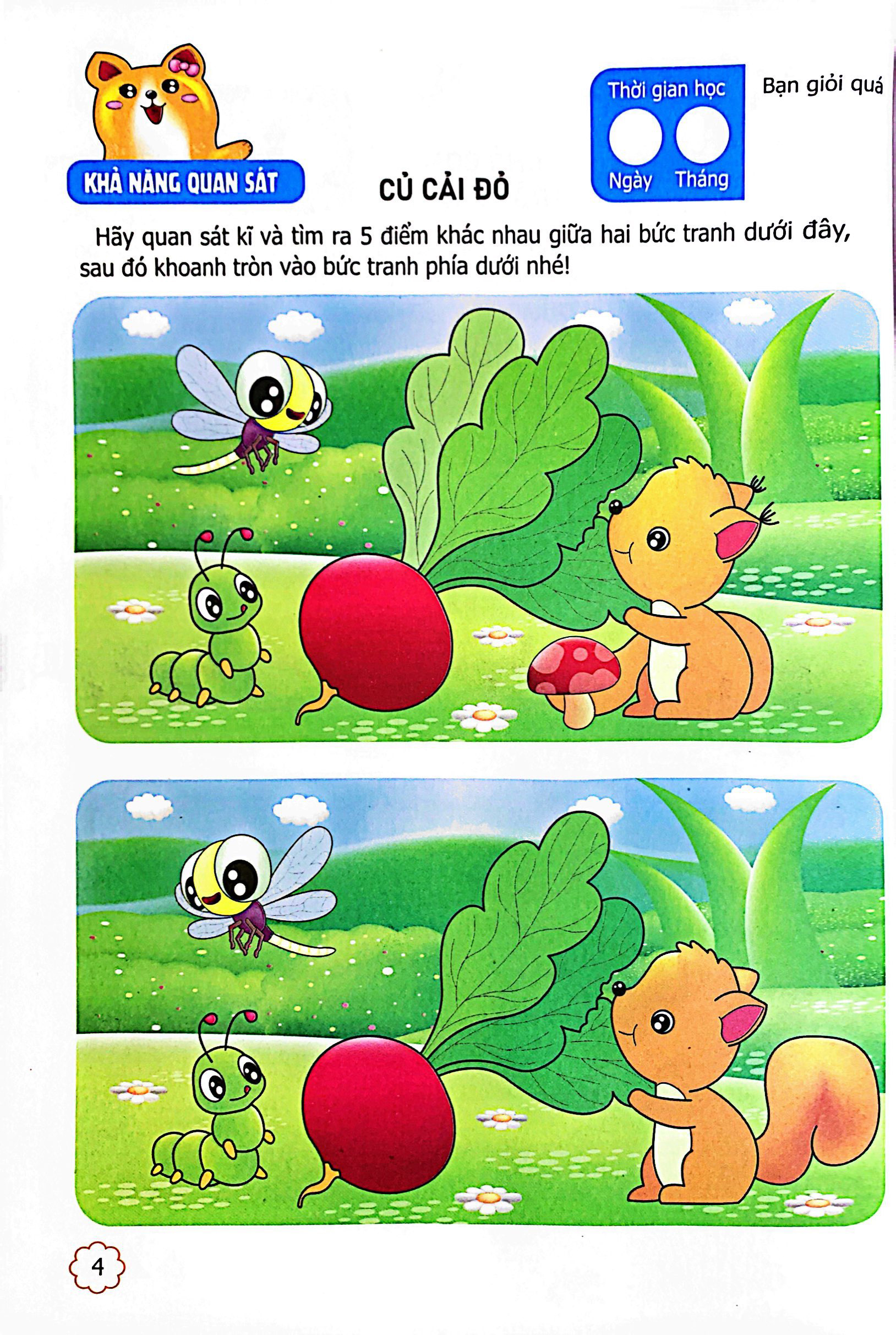 bộ sân chơi trí tuệ cho trẻ - rèn luyện tư duy não trái + phát triển sáng tạo não phải - dành cho bé 4-5 tuổi - tập 1