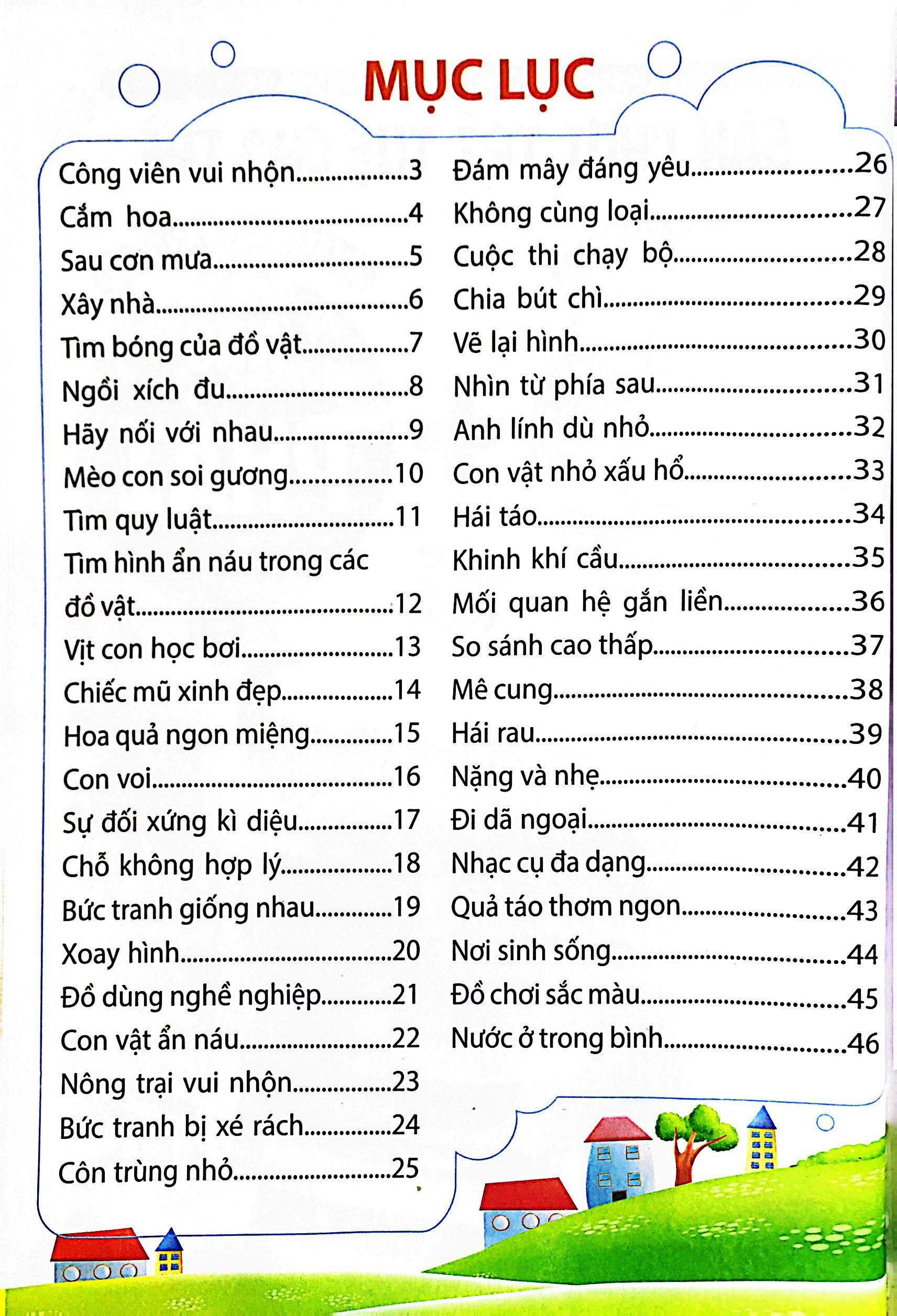 bộ sân chơi trí tuệ cho trẻ - rèn luyện tư duy não trái + phát triển sáng tạo não phải - dành cho bé 4-5 tuổi - tập 2