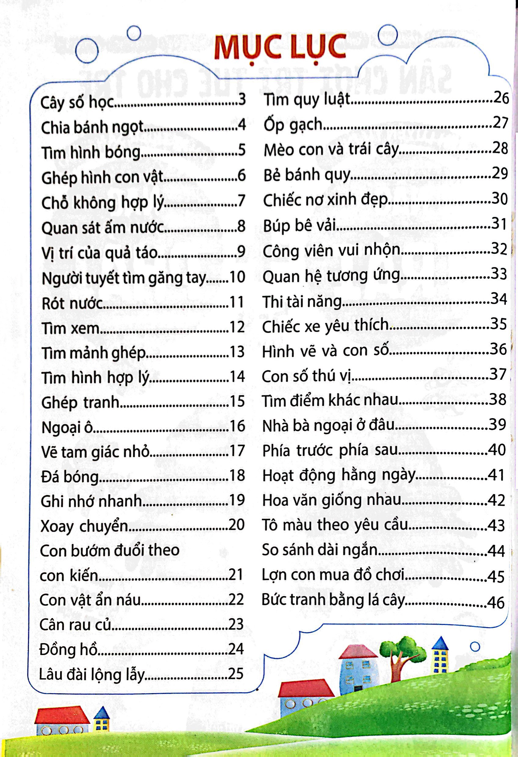 bộ sân chơi trí tuệ cho trẻ - rèn luyện tư duy não trái + phát triển sáng tạo não phải - dành cho bé 5-6 tuổi - tập 2