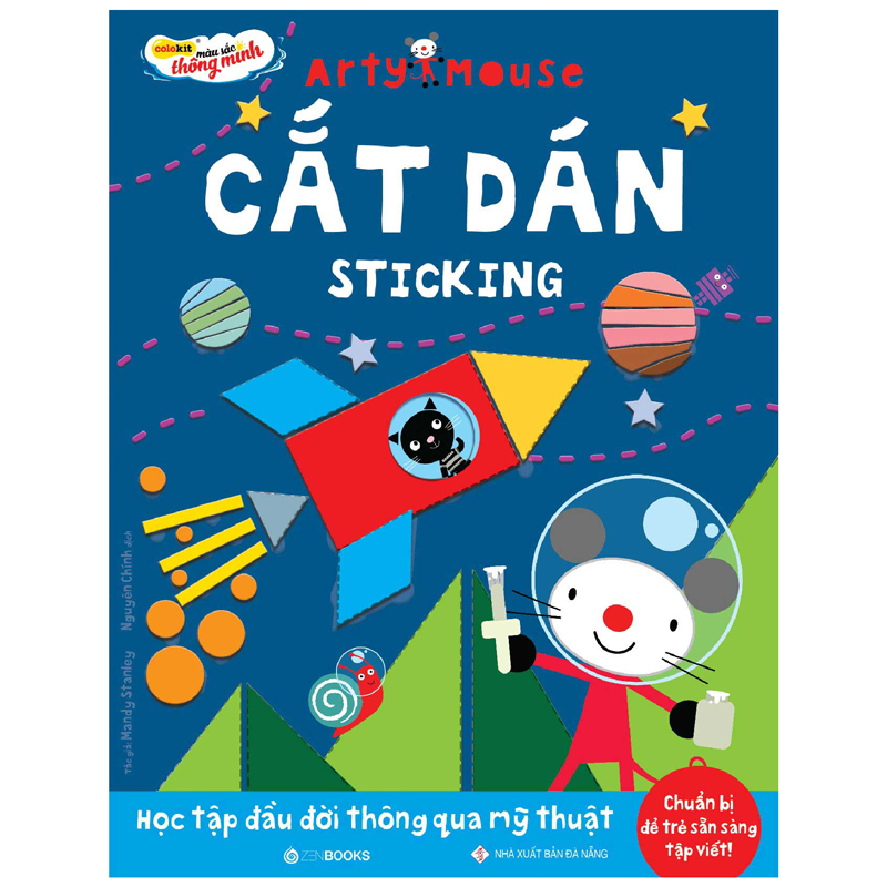 bộ sản phẩm cắt dán và những người bạn - arty mouse sticking and friends - colokit kit-c020/ar