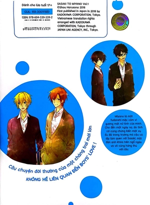 bộ sasaki và miyano - tập 1 - tặng kèm bookmark + postcard