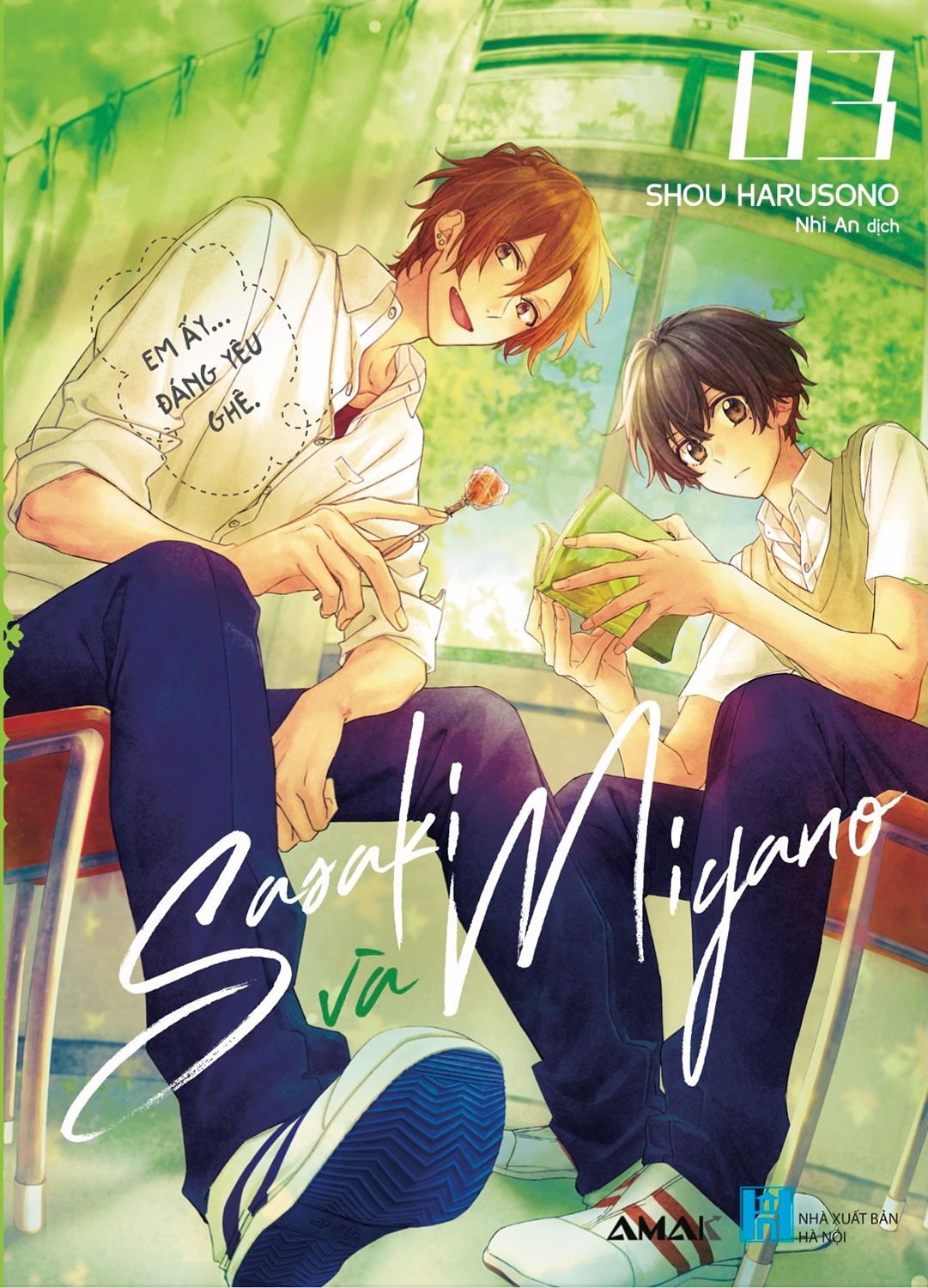 bộ sasaki và miyano - tập 3 - tặng kèm bookmark + postcard ivory bồi đôi + ngẫu nhiên 1 photo strip pvc (quà ngẫu nhiên có thể có, hoặc không có)