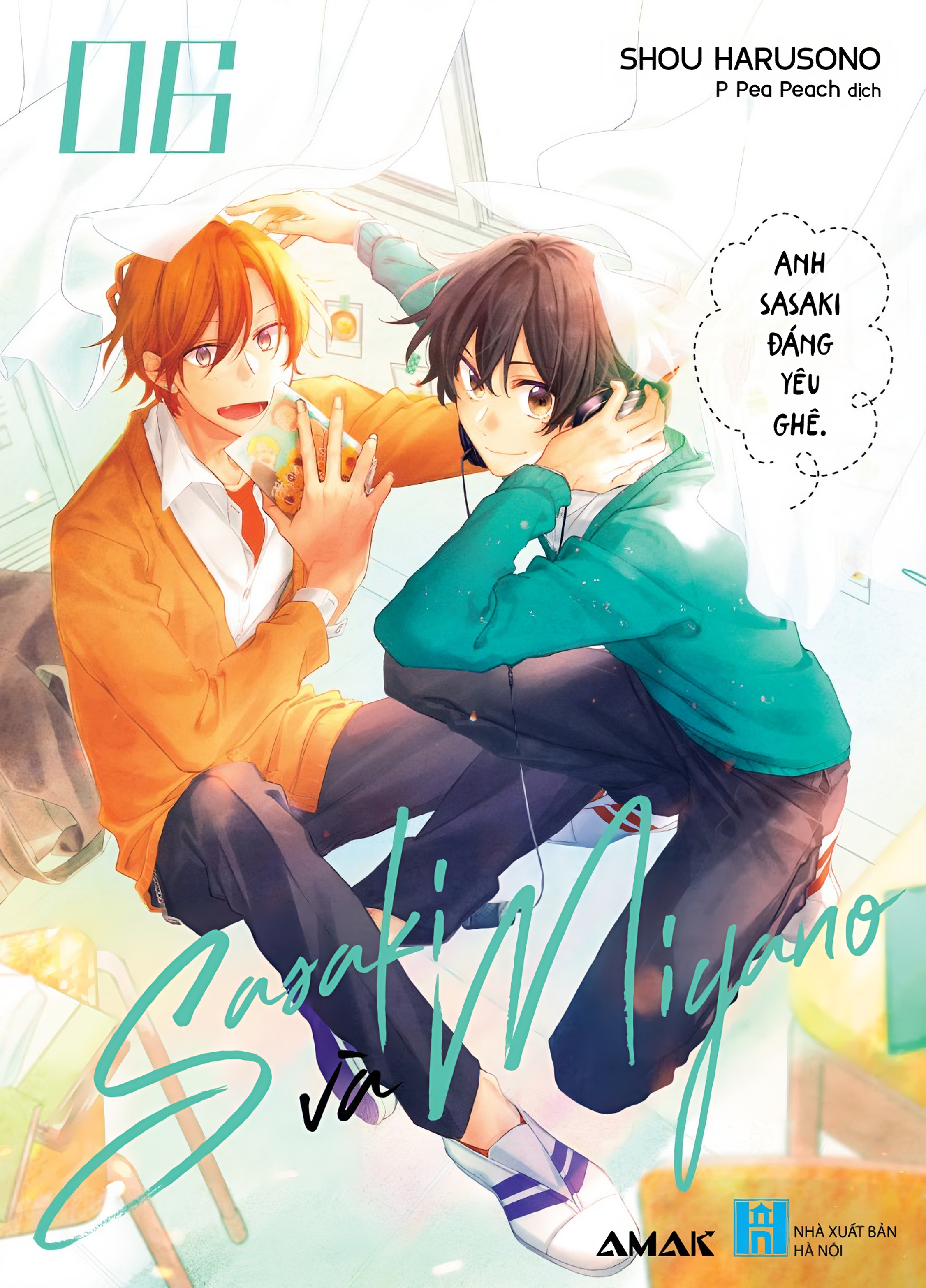 bộ sasaki và miyano - tập 6 - tặng kèm bookmark + postcard 2 mặt