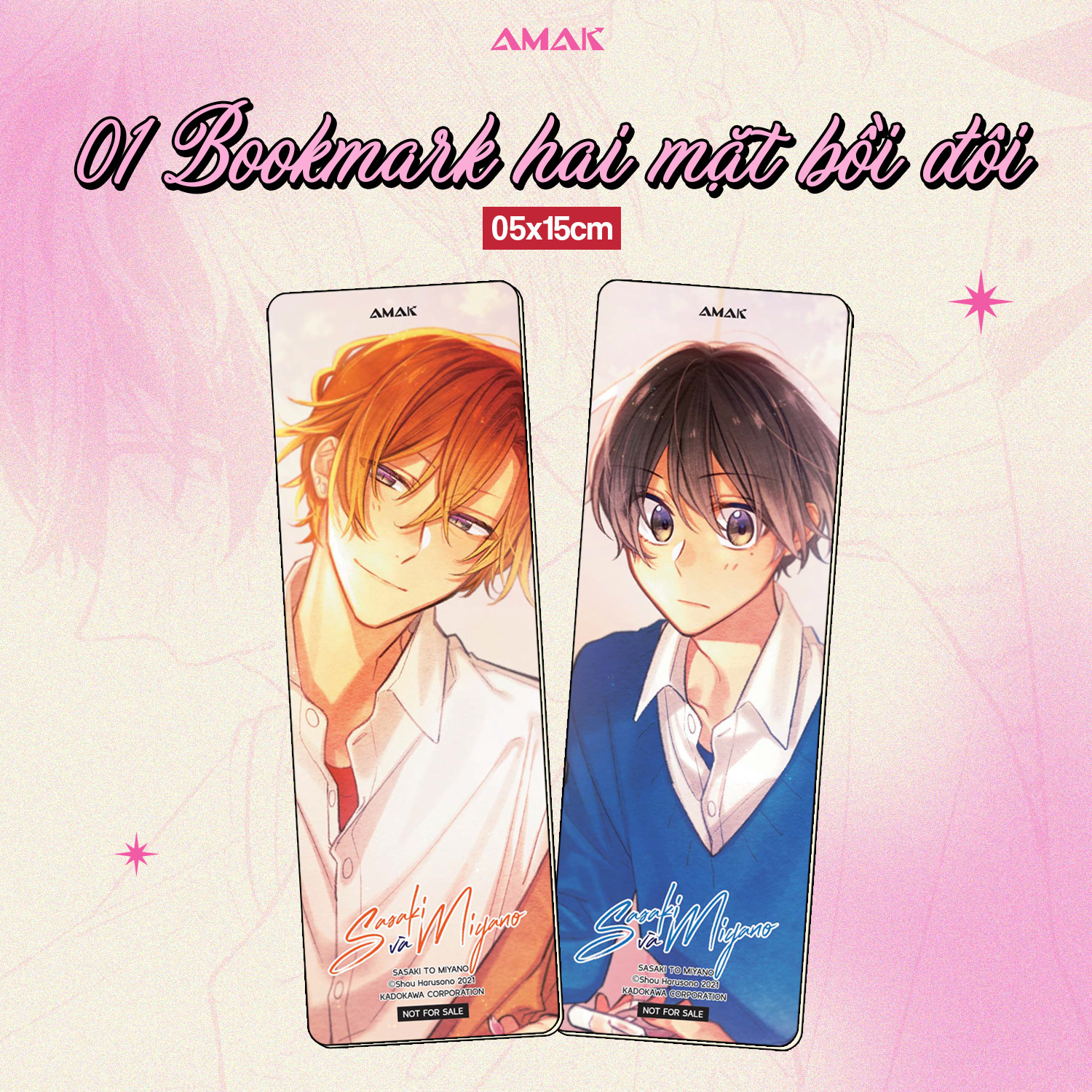 Bo
						
										
										Sasaki Va Miyano - Tap 8 - Tang Kem Bookmark 2 Mat + Postcard 2 Mat