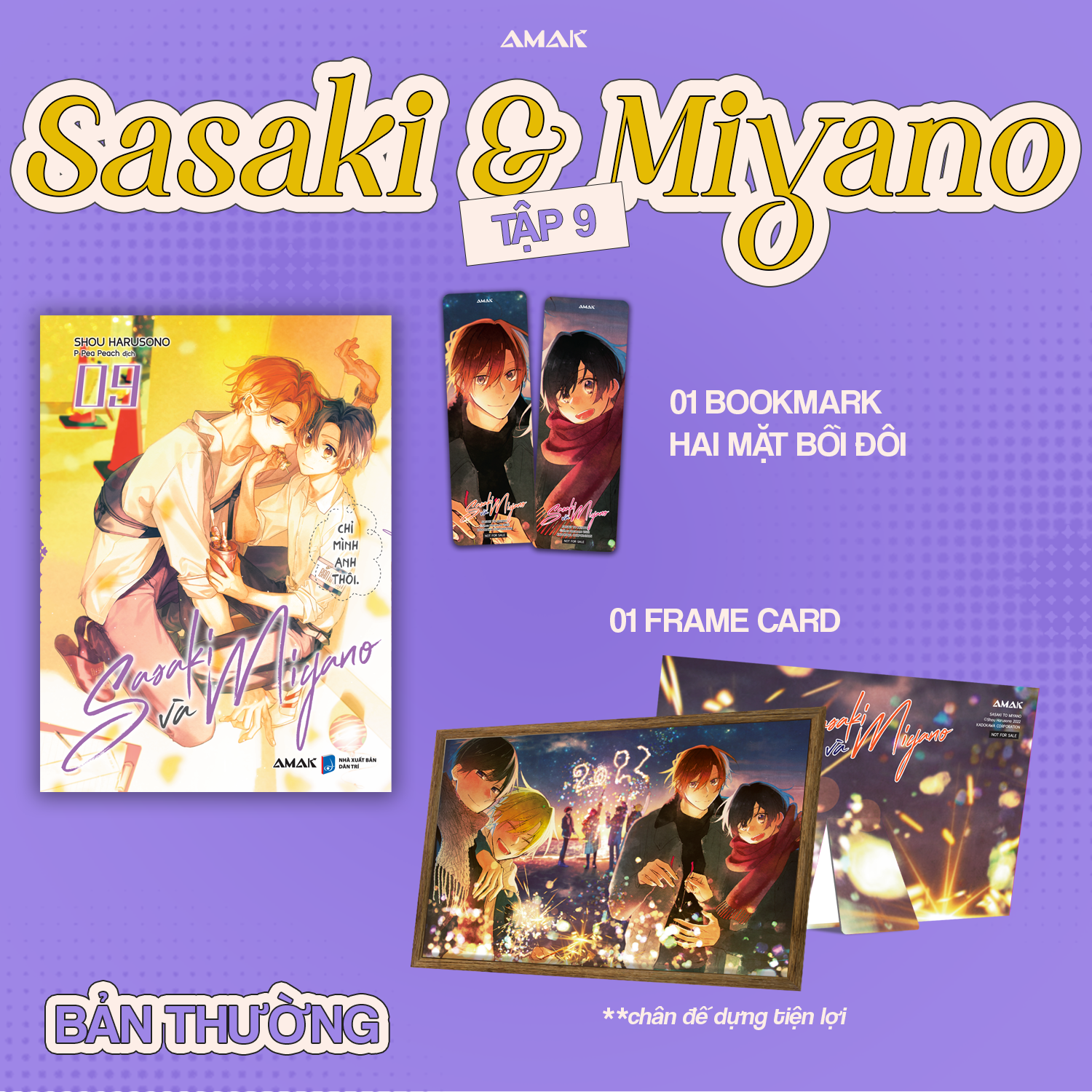 Bộ
						
										
										Sasaki Và Miyano - Tập 9 - Tặng Kèm Bookmark Hai Mặt Bồi Đôi + Frame Card Kèm Chân Đế Dựng Tiện Lợi