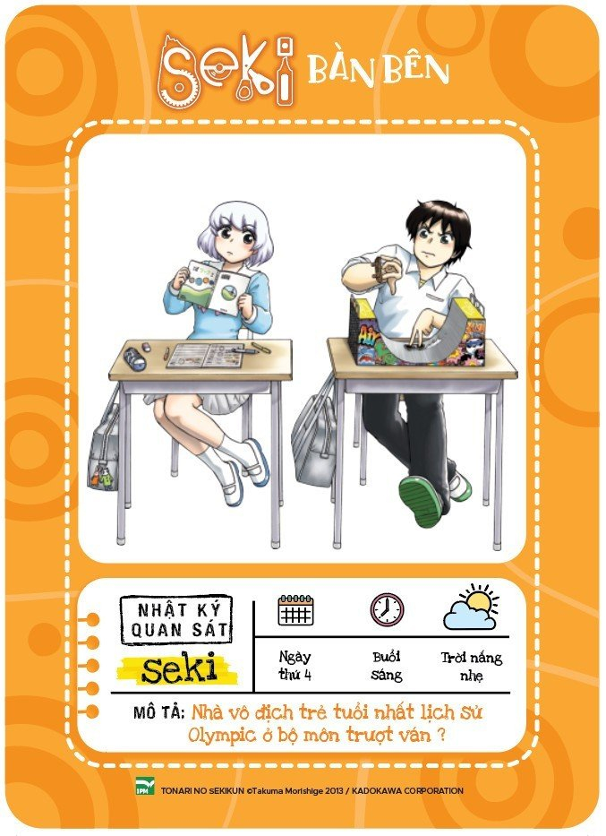 bộ seki bàn bên - tập 4 - tặng kèm clear card