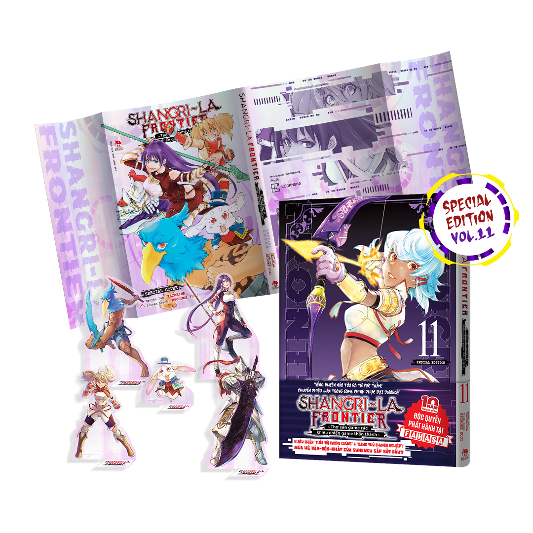 Bo
						
										
										Shangri-La Frontier - Tho San Game Rac Khieu Chien Game Than Thanh - Tap 11 - Ban Dac Biet - Tang Kem Bia Ao Thiet Ke Moi + Bia Hologram + Set 5 Standee PVC - Doc Quyen Fahasa