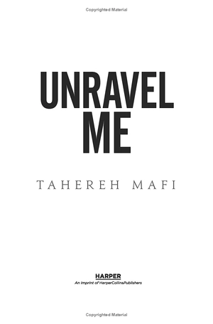 bộ shatter me 2: unravel me