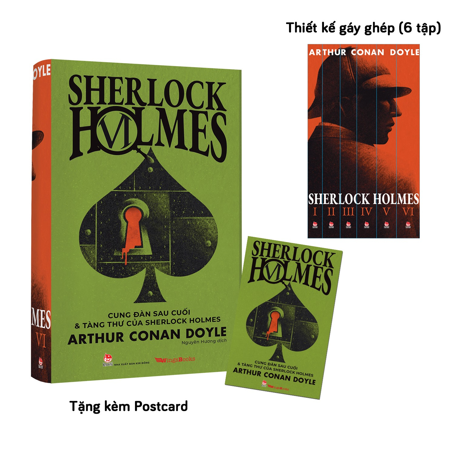 bộ sherlock holmes - tập 6 - cung đàn sau cuối và tàng thư của sherlock holmes - tặng kèm postcard