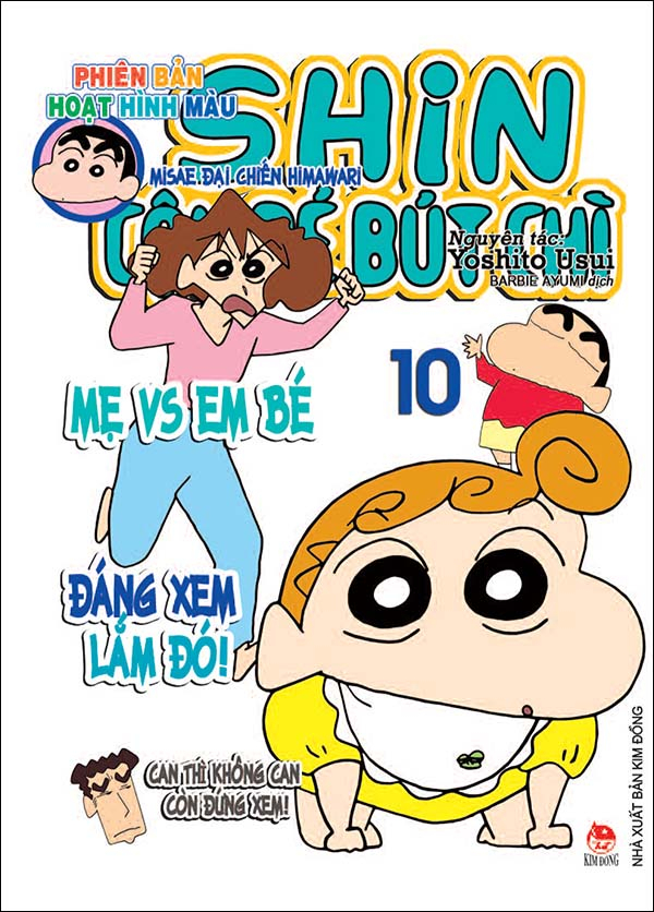 bộ shin - cậu bé bút chì - phiên bản hoạt hình màu - tập 10 - misae đại chiến himawari (tái bản 2024)