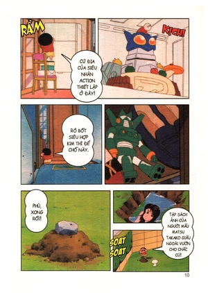 bộ shin - cậu bé bút chì - phiên bản hoạt hình màu - tập 10 (tái bản 2019)