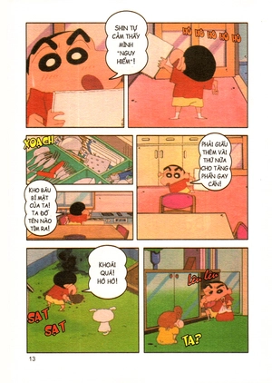 bộ shin - cậu bé bút chì - phiên bản hoạt hình màu - tập 10 (tái bản 2019)