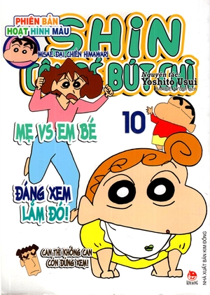 bộ shin - cậu bé bút chì - phiên bản hoạt hình màu - tập 10 (tái bản 2019)