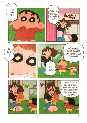 bộ shin - cậu bé bút chì - phiên bản hoạt hình màu - tập 10 (tái bản 2019)