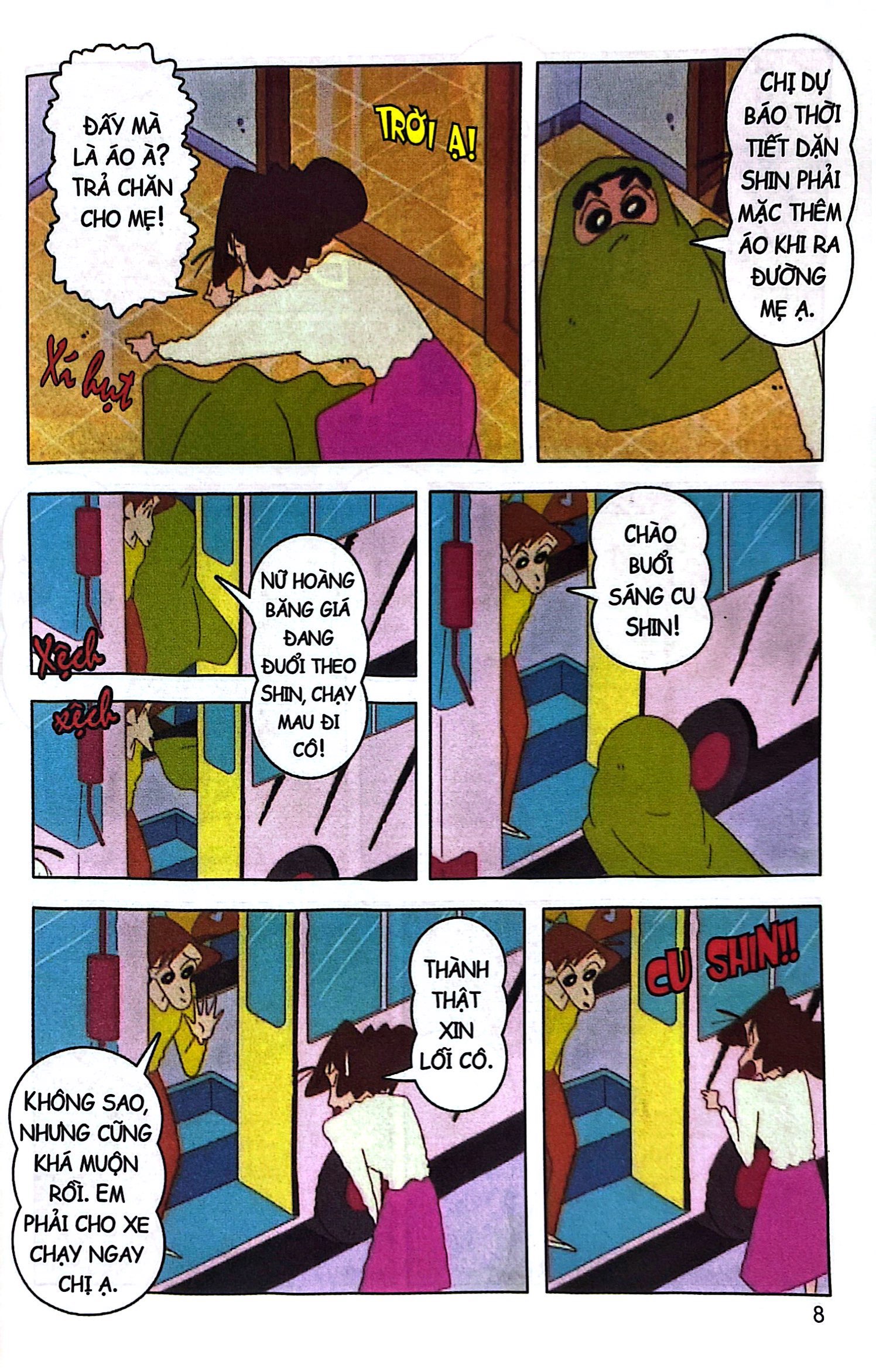 bộ shin - cậu bé bút chì - phiên bản hoạt hình màu - tập 11 - cu shin và trải nghiệm trượt tuyết (tái bản 2024)