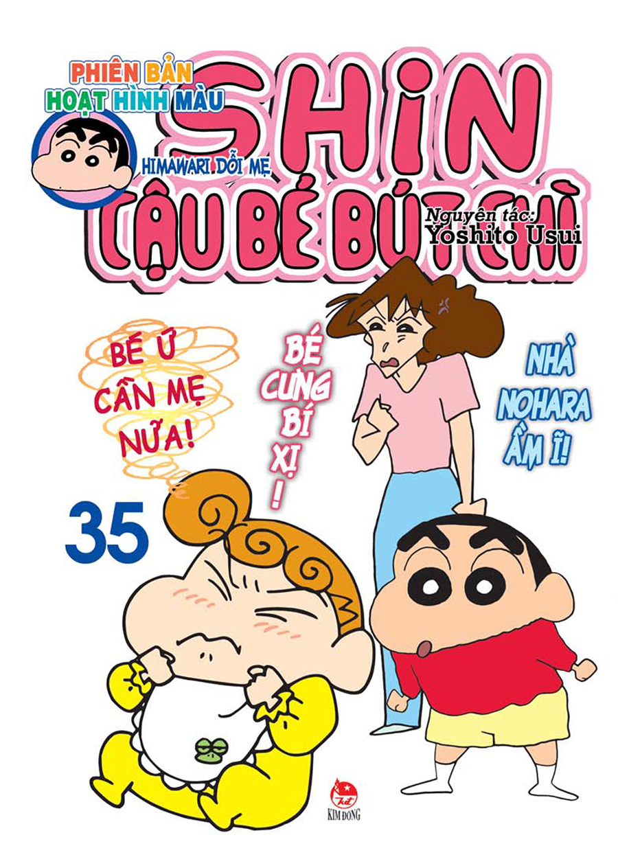 bộ shin - cậu bé bút chì - phiên bản hoạt hình màu - tập 35 - himawari dỗi mẹ (tái bản 2023)