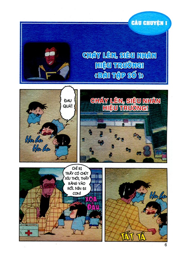 bộ shin - cậu bé bút chì - phiên bản hoạt hình màu - tập 36 - người bạn chính nghĩa- siêu nhân hiệu trưởng! (tái bản 2023)