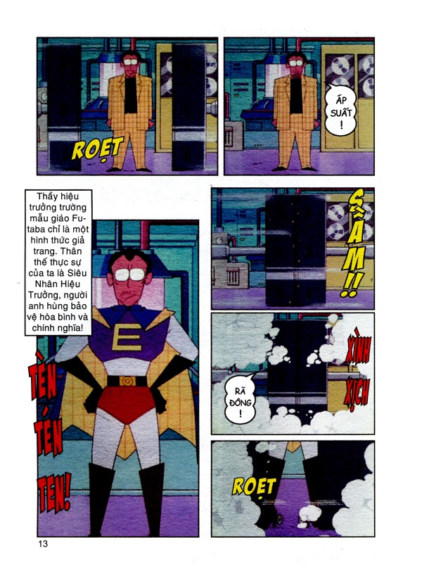 bộ shin - cậu bé bút chì - phiên bản hoạt hình màu - tập 36 - người bạn chính nghĩa- siêu nhân hiệu trưởng! (tái bản 2023)