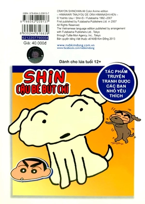 bộ shin - cậu bé bút chì - phiên bản hoạt hình màu - tập 4 (tái bản 2019)