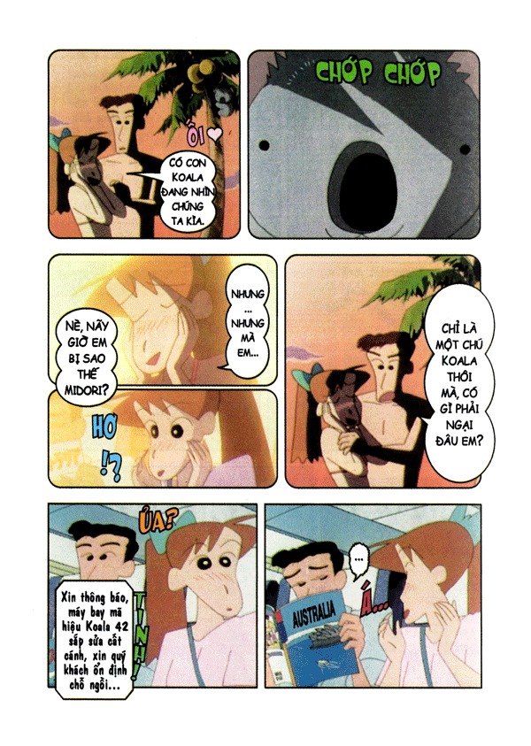 bộ shin - cậu bé bút chì - phiên bản hoạt hình màu - tập 45 - tuần trăng mật ở xứ sở kanguru (tái bản 2023)