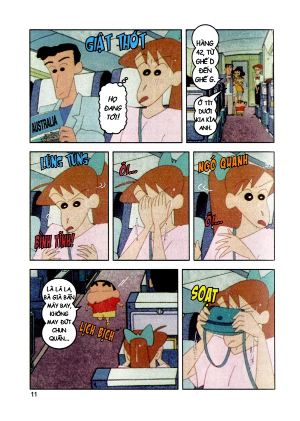 bộ shin - cậu bé bút chì - phiên bản hoạt hình màu - tập 45 - tuần trăng mật ở xứ sở kanguru (tái bản 2023)