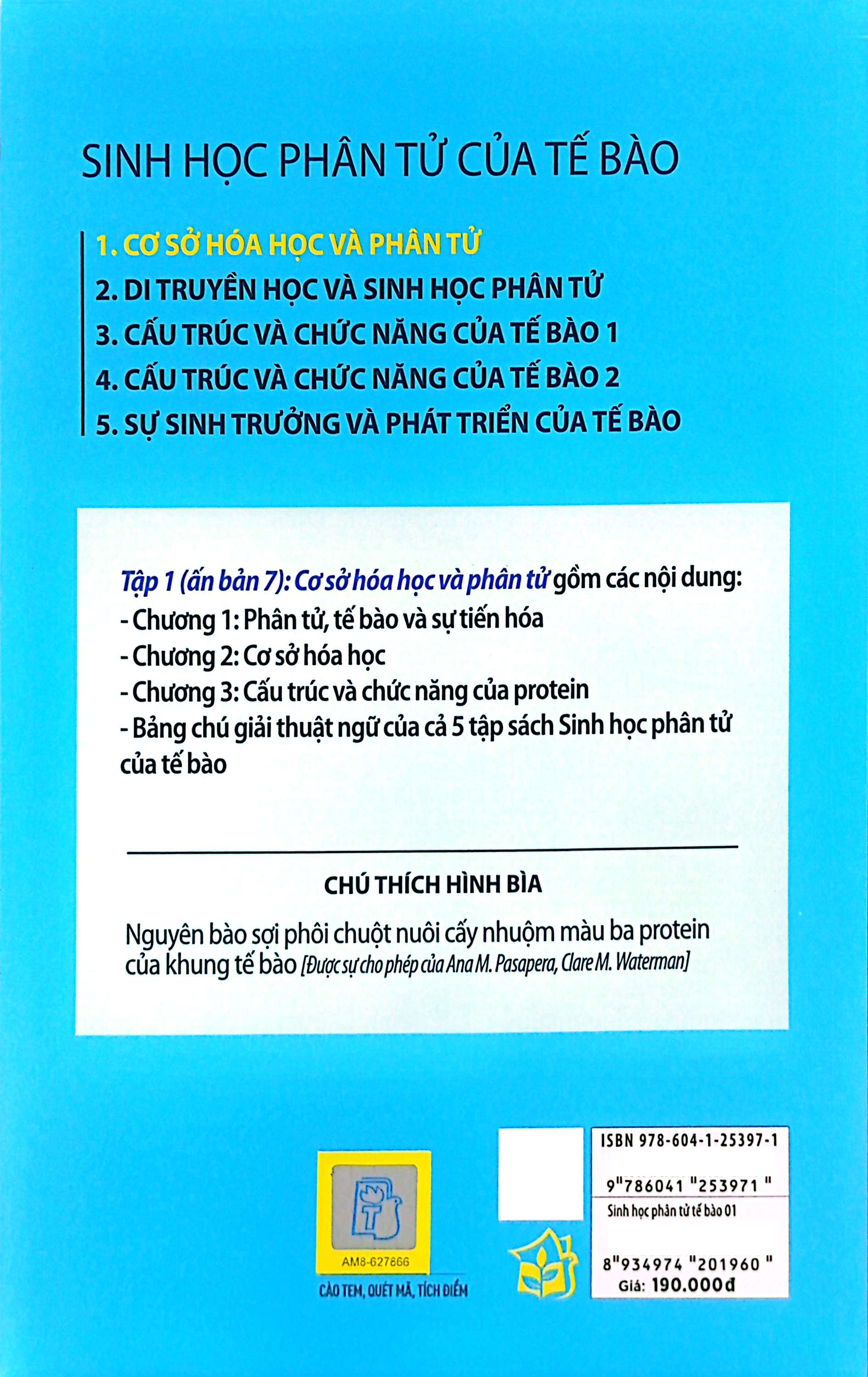 Bo
						
										
										Sinh Hoc Phan Tu Cua Te Bao - Tap 1 - Co So Hoa Hoc Va Phan Tu (Tai Ban 2024)