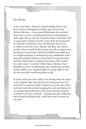 bộ six of crows book 1