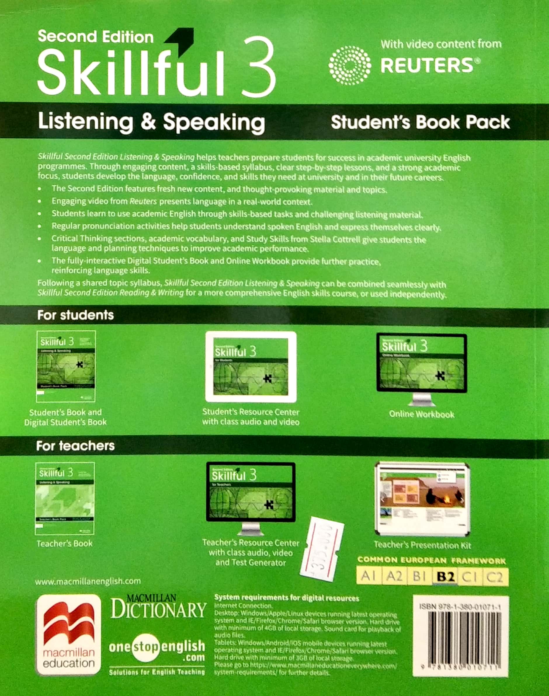 bộ skillful second edition level 3 listening & speaking student's book + digital student's book pack