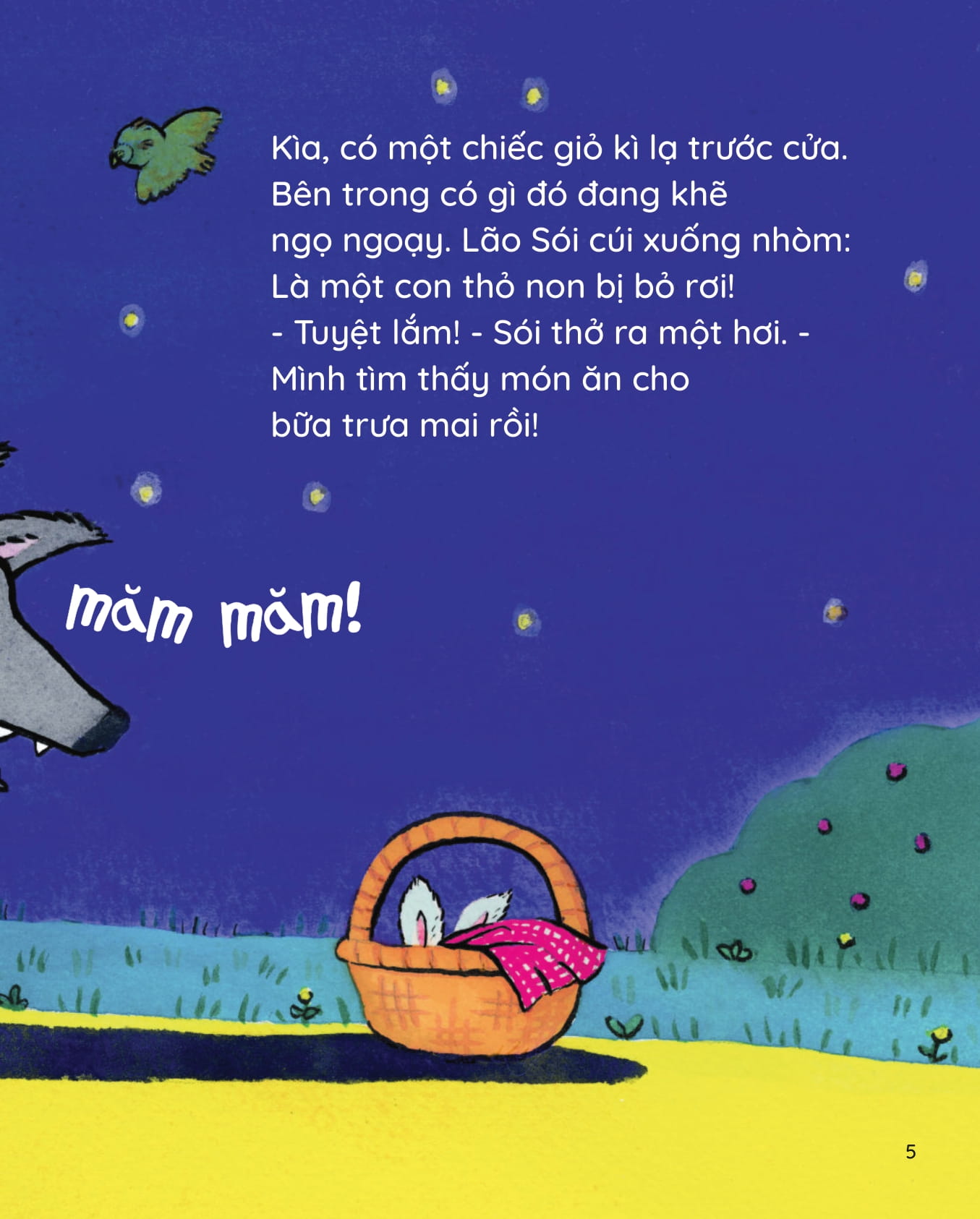 bố sói - con thỏ - ăn hay không ăn?