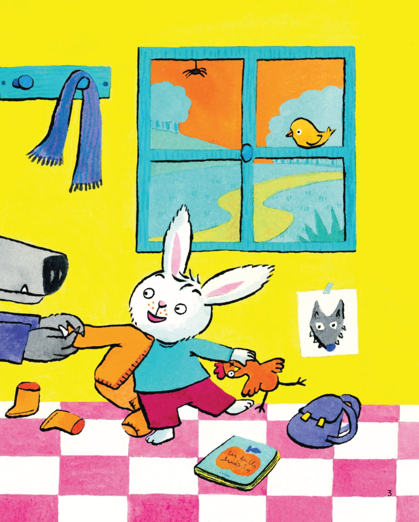 bố sói - con thỏ - đón con sớm nhé!