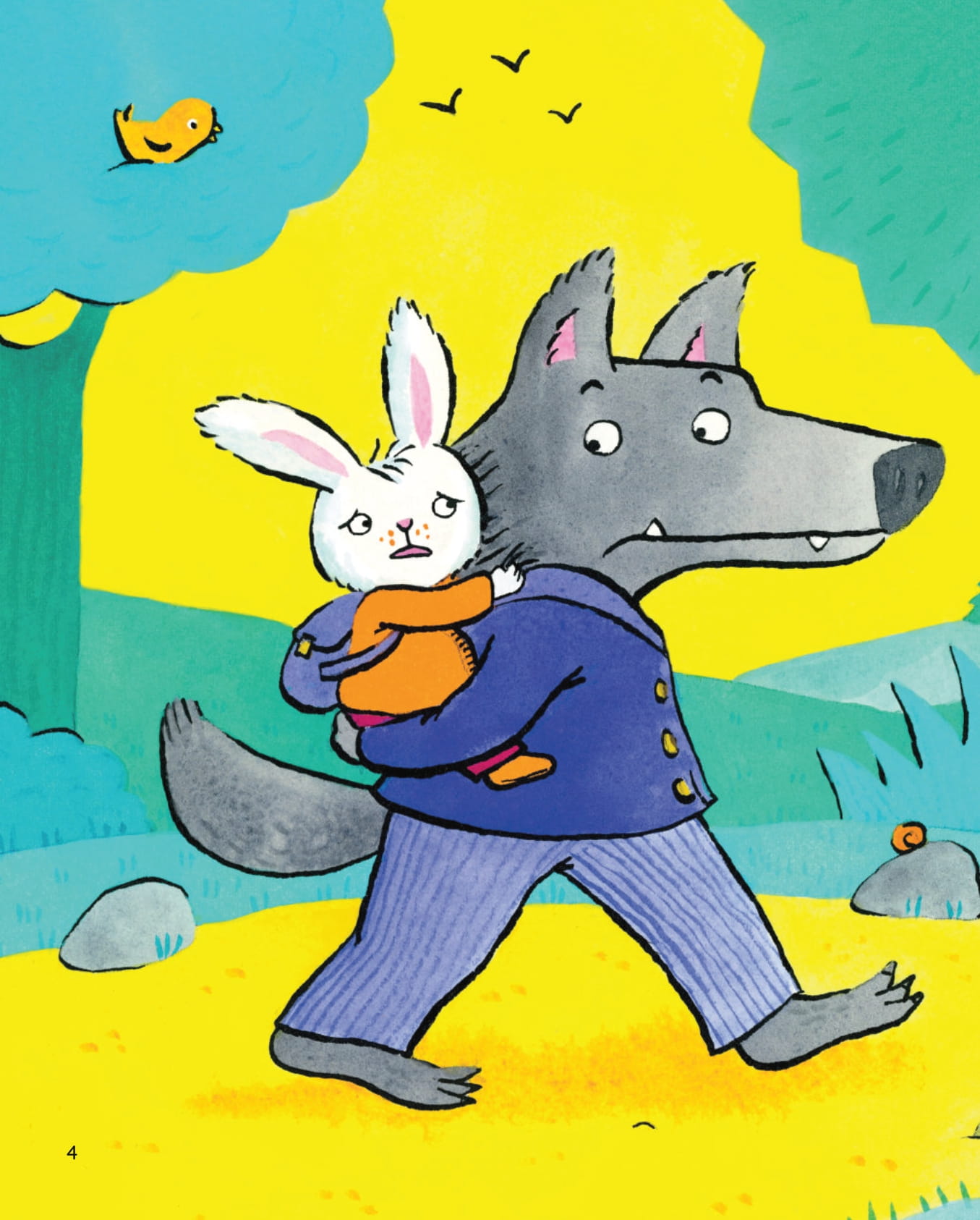 bố sói - con thỏ - đón con sớm nhé!