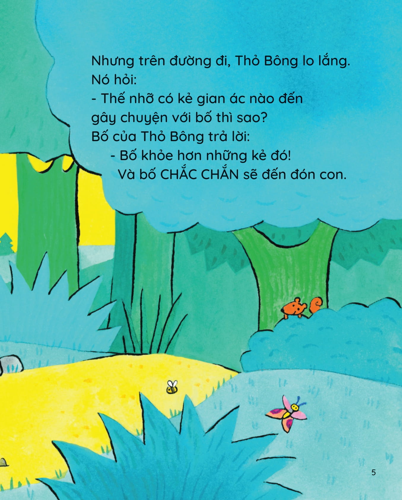 bố sói - con thỏ - đón con sớm nhé!