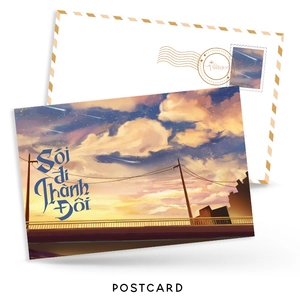 bộ sói đi thành đôi - tập 2 - bản đặc biệt - bìa cứng - tặng kèm bookmark hai mặt bồi cứng + postcard hai mặt bồi cứng + postcard trong + standee hai mảnh hologram