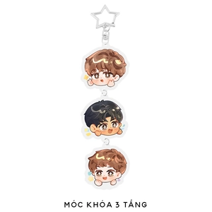 bộ sói đi thành đôi - tập 3 - bản đặc biệt - bìa cứng - tặng kèm bookmark hai mặt bồi cứng + postcard hai mặt bồi cứng + móc khóa 3 tầng + huy hiệu