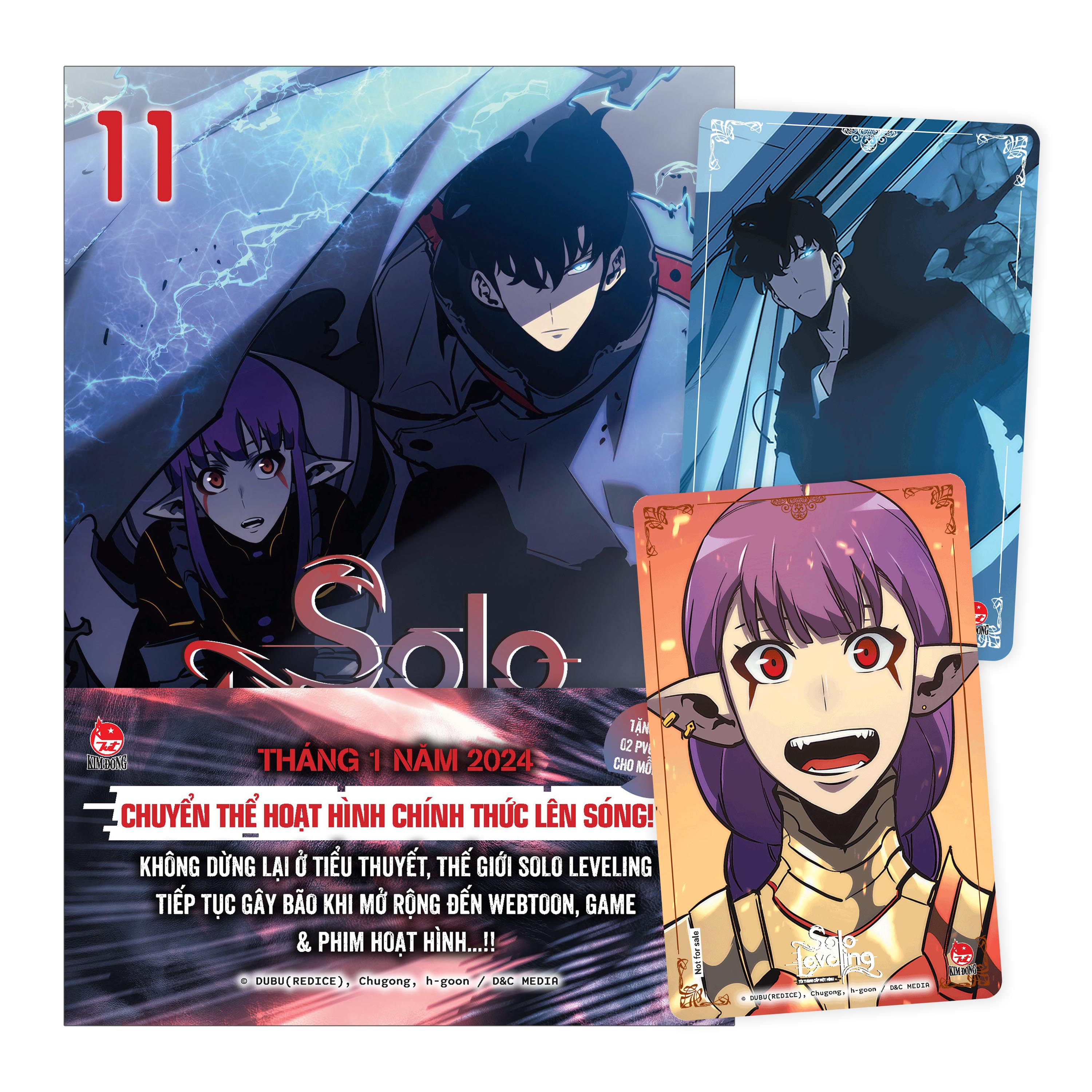 bộ solo leveling - tôi thăng cấp một mình - tập 11 - tặng kèm obi + 2 pvc card