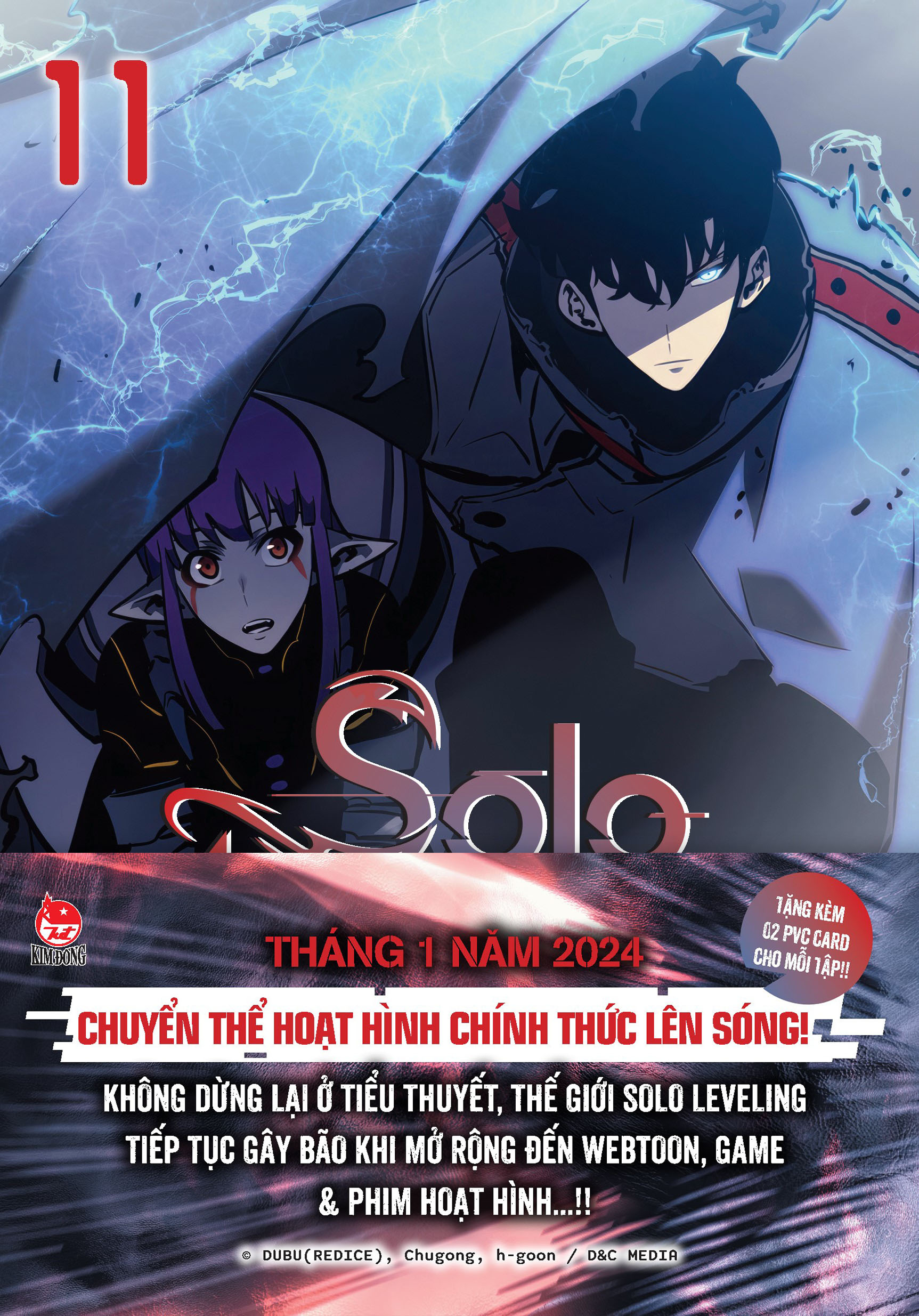 bộ solo leveling - tôi thăng cấp một mình - tập 11 - tặng kèm obi + 2 pvc card