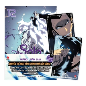 bộ solo leveling - tôi thăng cấp một mình - tập 12 - tặng kèm obi + 2 pvc card
