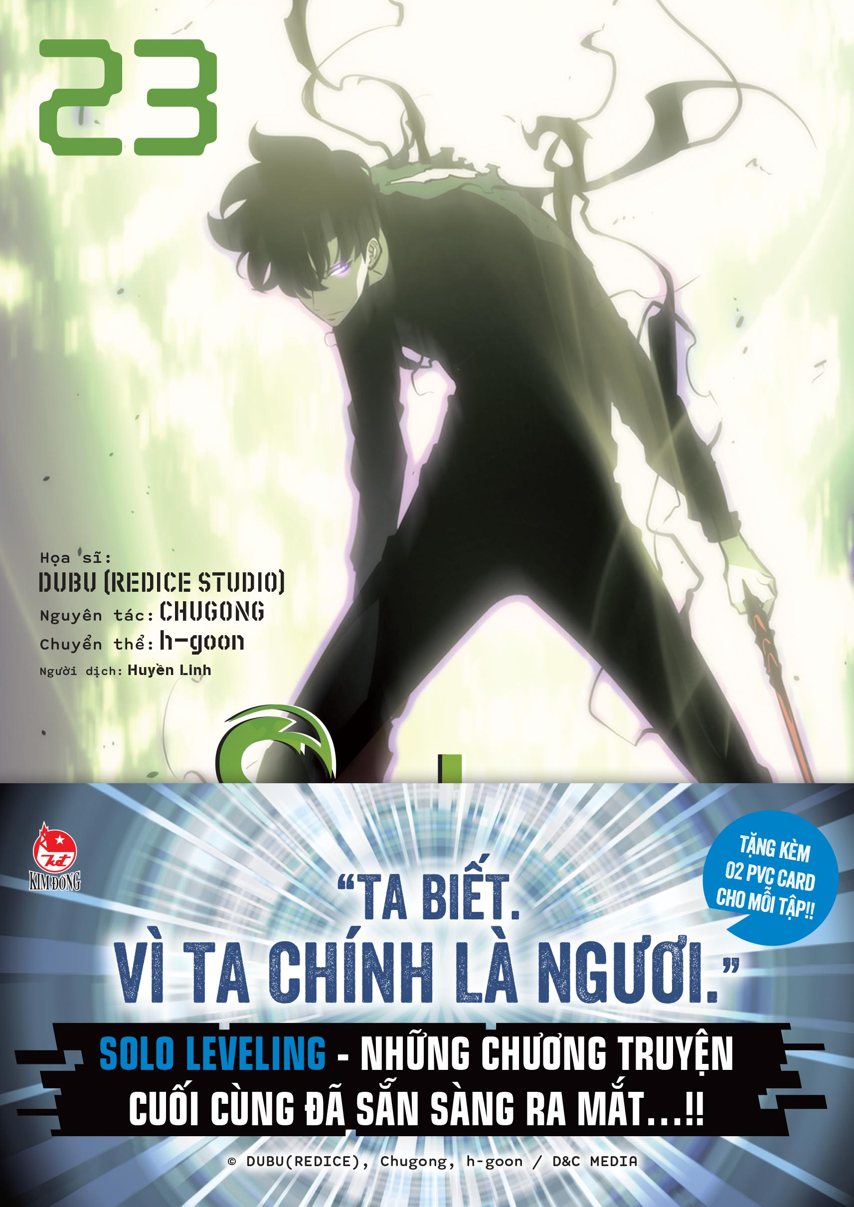 Bộ
						
										
										Solo Leveling - Tôi Thăng Cấp Một Mình - Tập 23 - Tặng Kèm Obi + 2 PVC Card