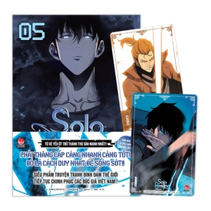 bộ solo leveling - tôi thăng cấp một mình - tập 5 - tặng kèm obi + 2 pvc card